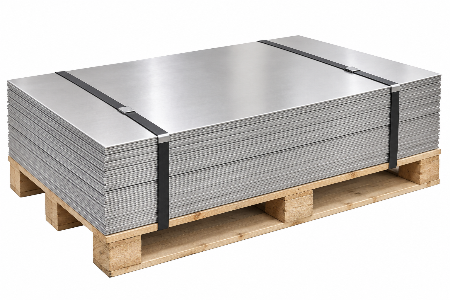 Stacked stainless steel plates in SS201, SS304 and SS316 grades